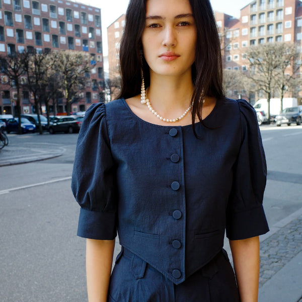 Laura Blouse in Navy