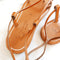 Tiresias Leather Sandals in Natural Tan