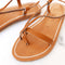 Tiresias Leather Sandals in Natural Tan