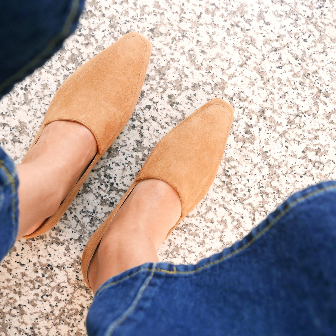 Madison Loafer in Suede Tan