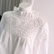 Majorelle Smocked Blouse in White