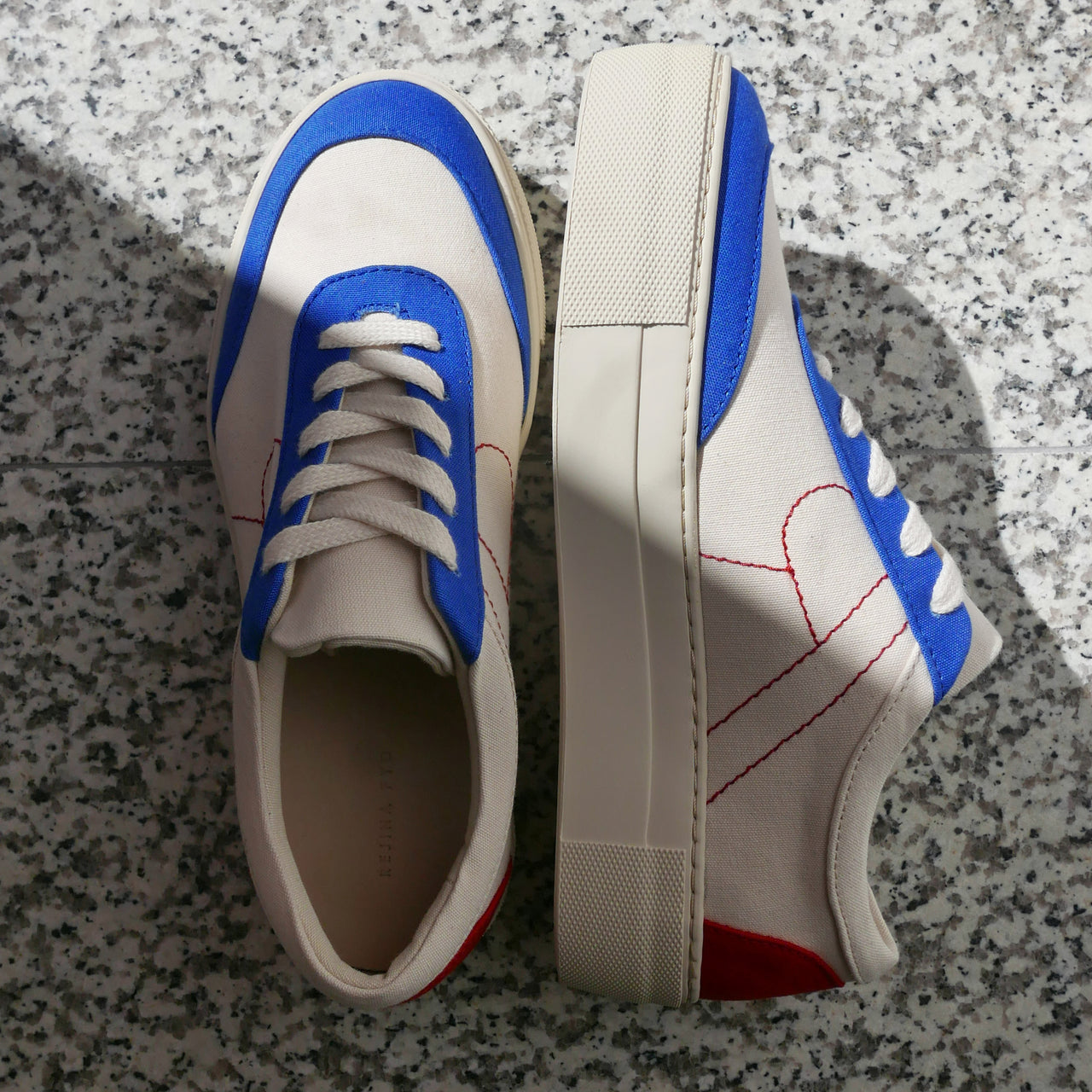 Bailey Sneakers in Blue & Red